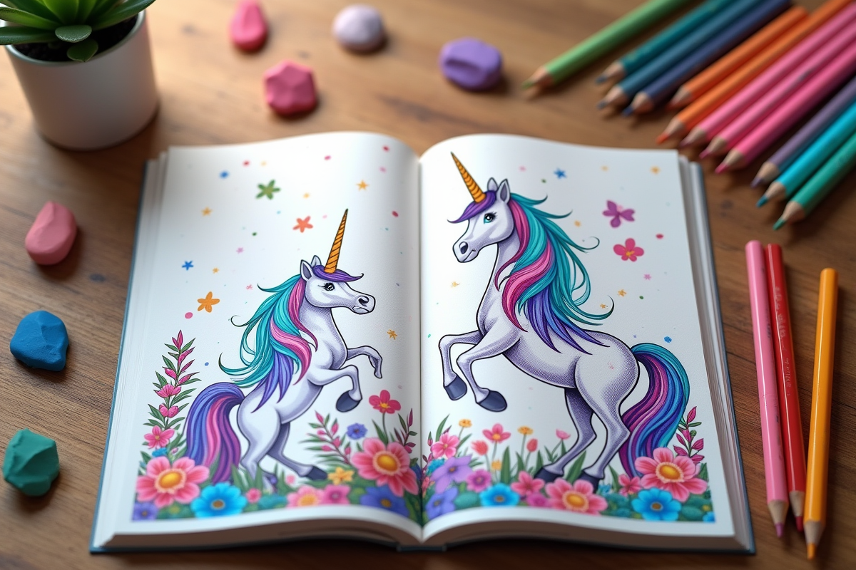 licorne coloriage