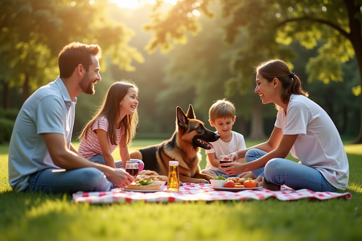 malinois famille